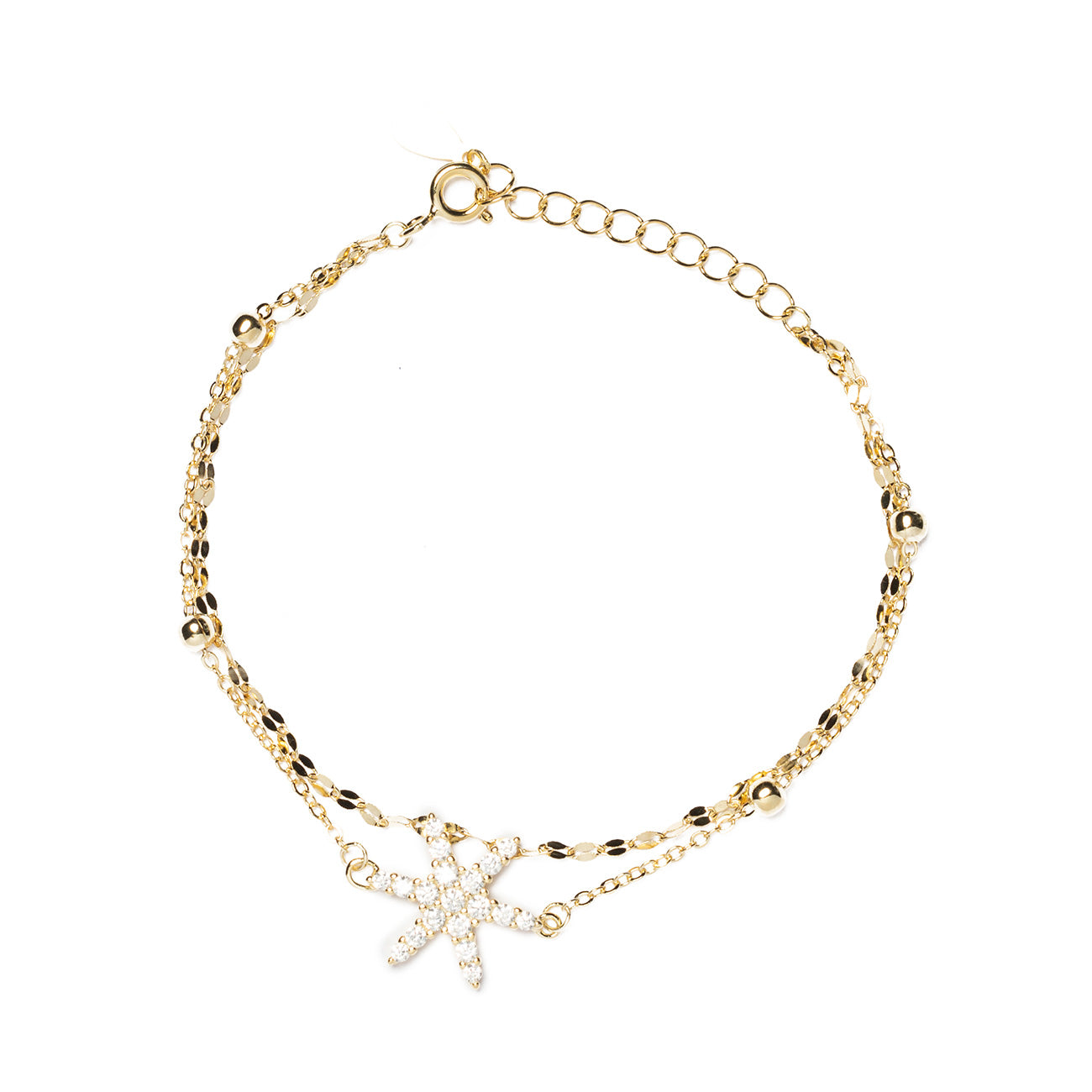 Bracciale doppio filo stella marina